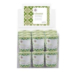 Seeking Balance Aromatherapy Cleanse Lime and Galbanum Scented Votive Candle (Set of 18)