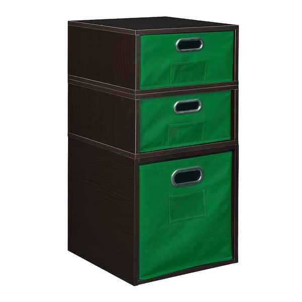 null 26 in. H x 13 in. W x 13 in. D Wood 3- Cube Organizer