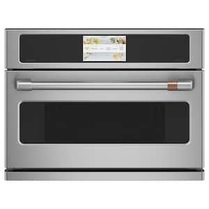 27 in. 1.7 cu. ft. Smart Electric Wall Oven and Microwave Combo with 120 Volt Advantium Technology in Stainless Steel