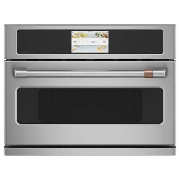 Cafe 27 in. 1.7 cu. ft. Smart Electric Wall Oven and Microwave Combo with 120 Volt Advantium Technology in Stainless Steel