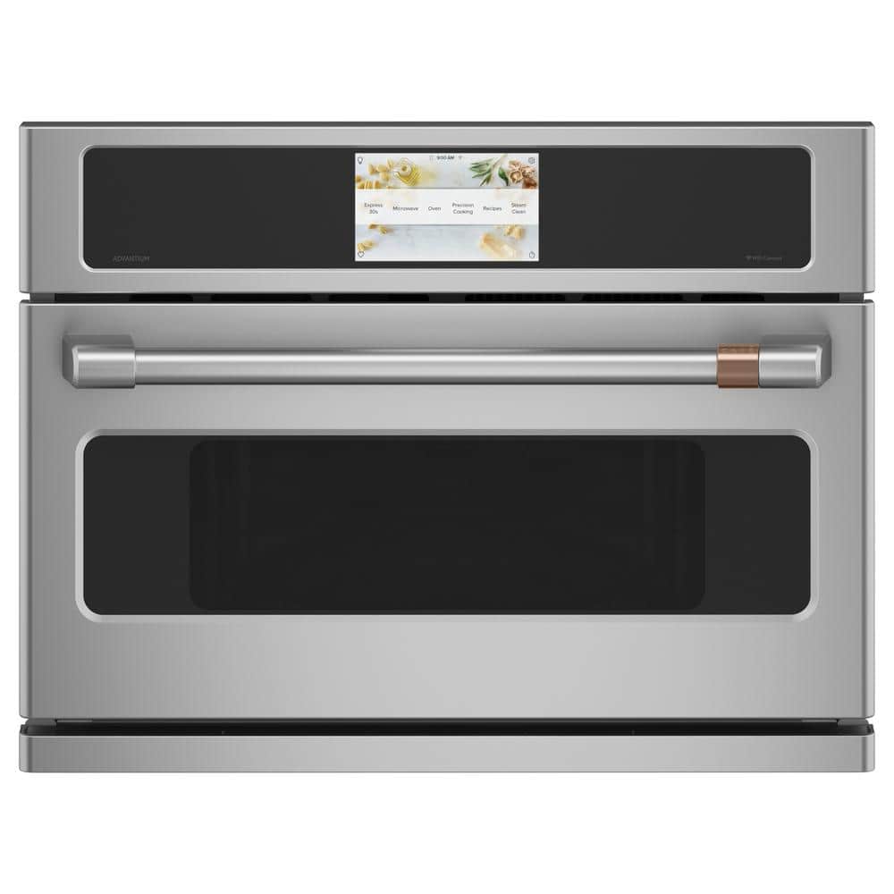 27 in Wide 1.7 cu ft Smart Electric Wall Oven and Microwave Combo with 120V Advantium Technology in Stainless Steel