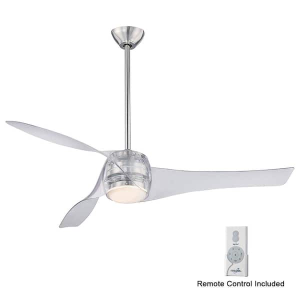 MINKA-AIRE Artemis 58 in. Integrated LED Indoor Translucent Ceiling Fan with Light and Remote Control