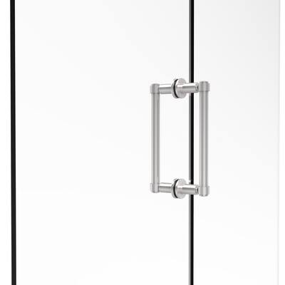 Contemporary 8 in. Back-to-Back Shower Door Pull in Polished Chrome