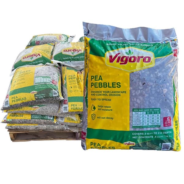 0.5 cu. ft. Pea Pebbles Landscape Rock (32 Bags/16 cu. ft./Pallet)