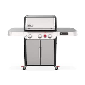 Genesis Smart SX-325s 3-Burner Propane Gas Grill in Stainless Steel with Connect Smart Grilling Technology