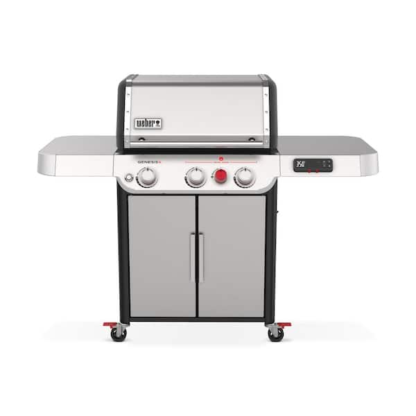 Weber Genesis Smart SX-325s 3-Burner Liquid Propane Gas Grill in Stainless Steel with Connect Smart Grilling Technology
