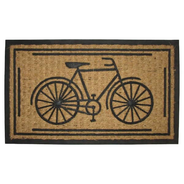 Multi-Colored 30 in. x 18 in. Coir Non-Slip Indoor/Outdoor Door Mat