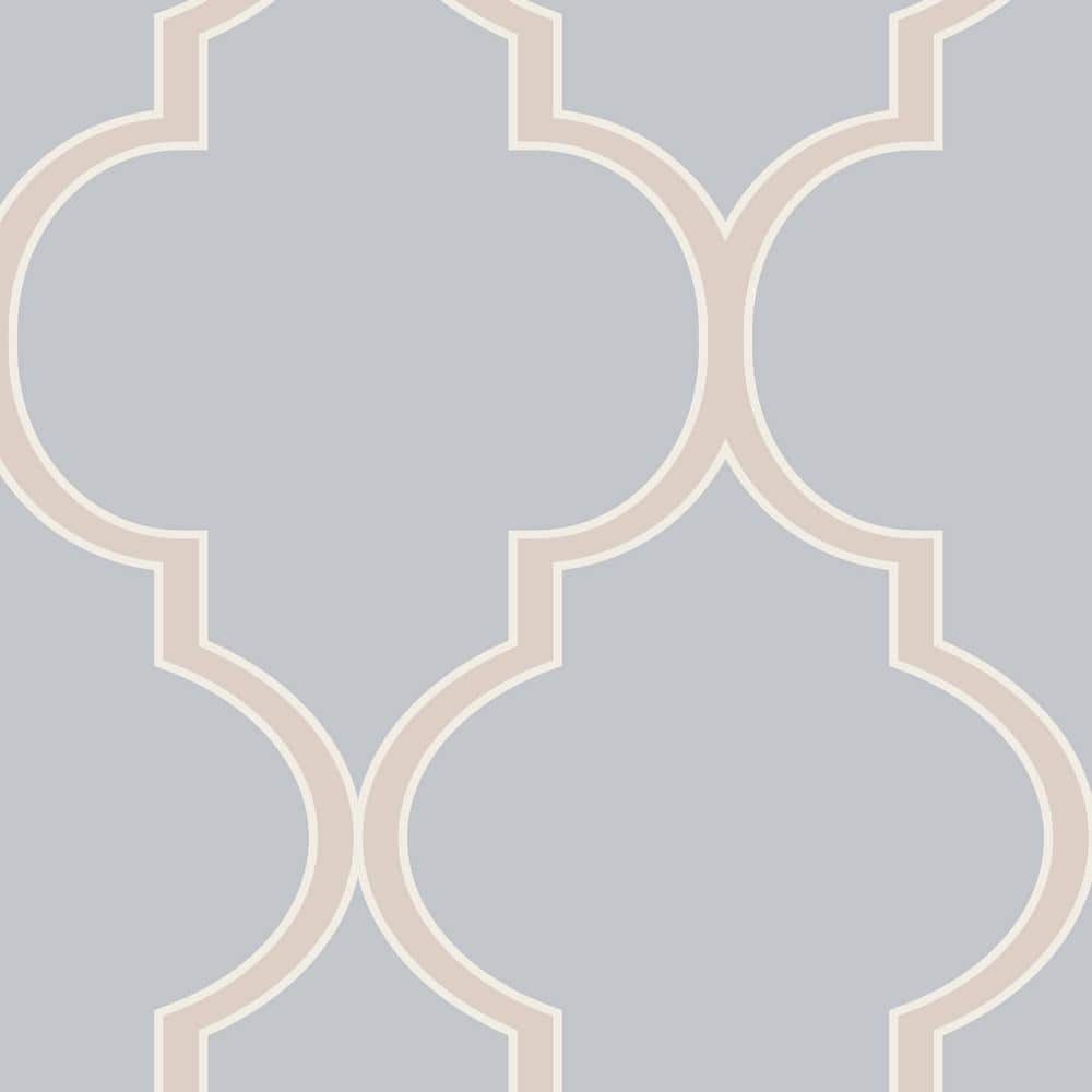 Moroccan Cool Dark Grey Peel and Stick Vinyl Wallpaper