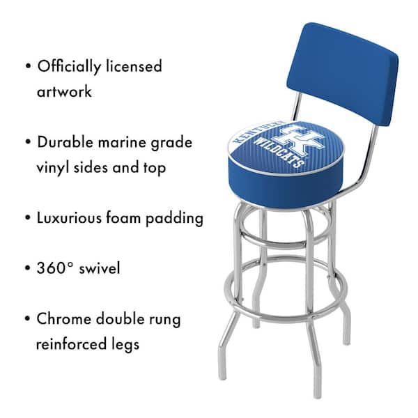 Imperial Kentucky Wildcats Team Chrome Bar Stool