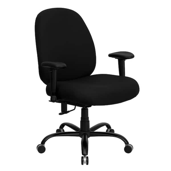 Carnegy Avenue Fabric Swivel Office Chair in Black
