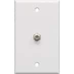 1-Gang Coaxial Wall Plate (1-Pack) - White