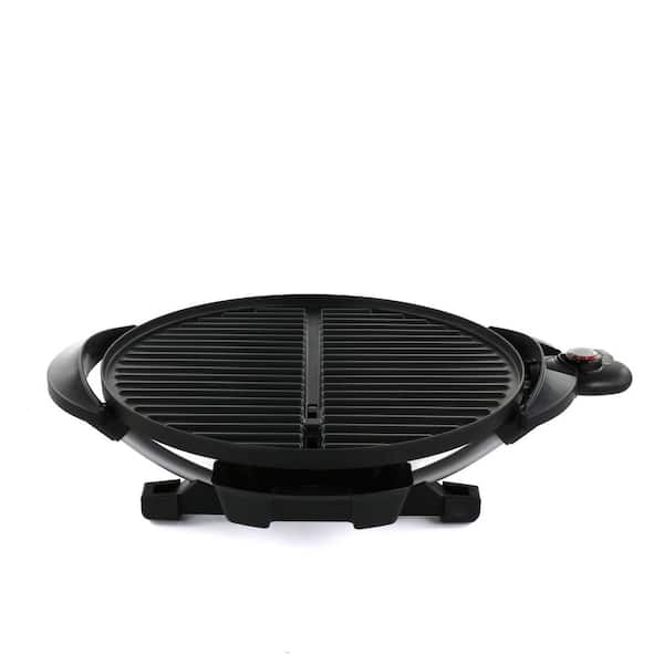 Indoor, Outdoor 15+ Serving Round Base Electric Grill with Temperature Gauge