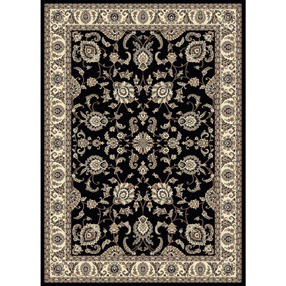 Alba Black 3 ft. x 5 ft. Traditional Oriental Floral Area Rug price history on PriceWatchPro