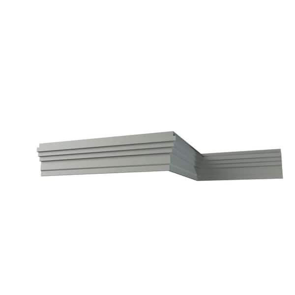 Ekena Millwork Joseph 4.375 in. D x 1.375 in. W x 12 in. L Polyurethane Crown Moulding Sample
