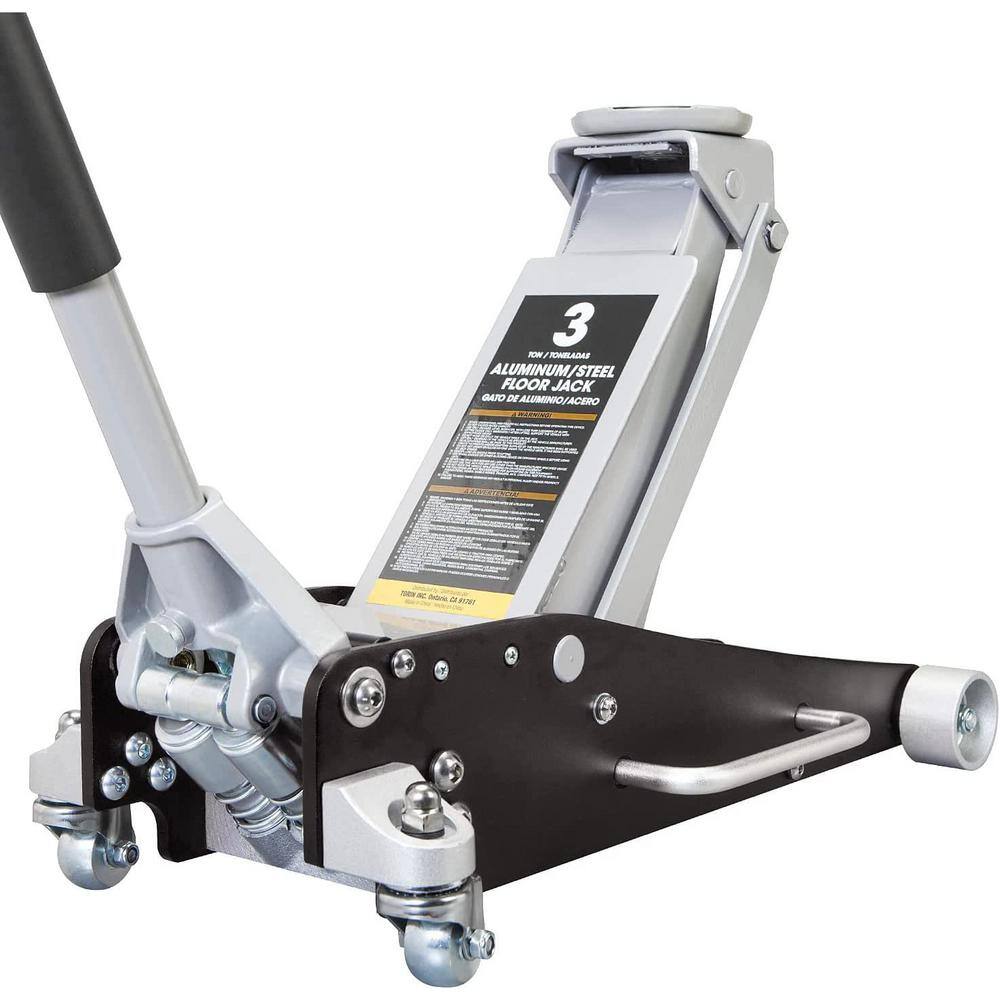 thumbnail image 2 of TCE Torin 3-Ton Hydraulic Ultra Low Profile Floor Jack – Heavy Duty Steel, Dual Pump – Blue (Model ATZ830026XU) 2 of 4