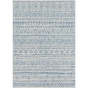 Eartha Blue Doormat 2 ft. x 3 ft. Indoor/Outdoor Patio Area Rug