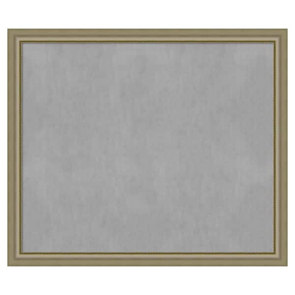 Amanti Art Vegas Silver 53 in. x 45 in. Framed Magnetic Board