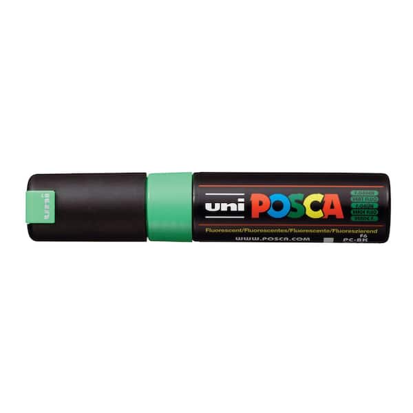 POSCA PC-8K Broad Chisel Paint Marker, Fluorescent Green