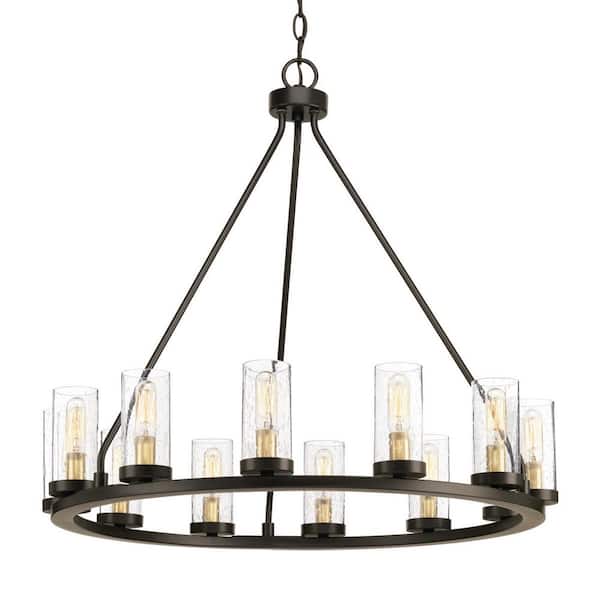 Progress Lighting Hartwell 27 In 12, Home Depot Chandeliers For Dining Room