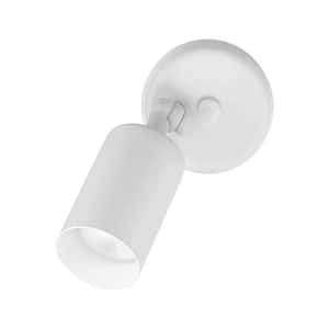 Single Bullet 50-Watt White Outdoor Wall Lantern Sconce