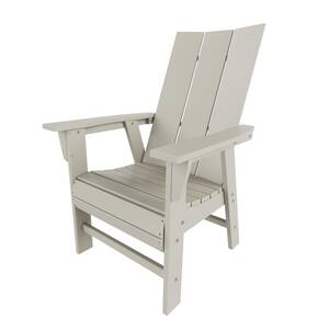 Shoreside Sand HDPE Plastic Outdoor Dining Chair