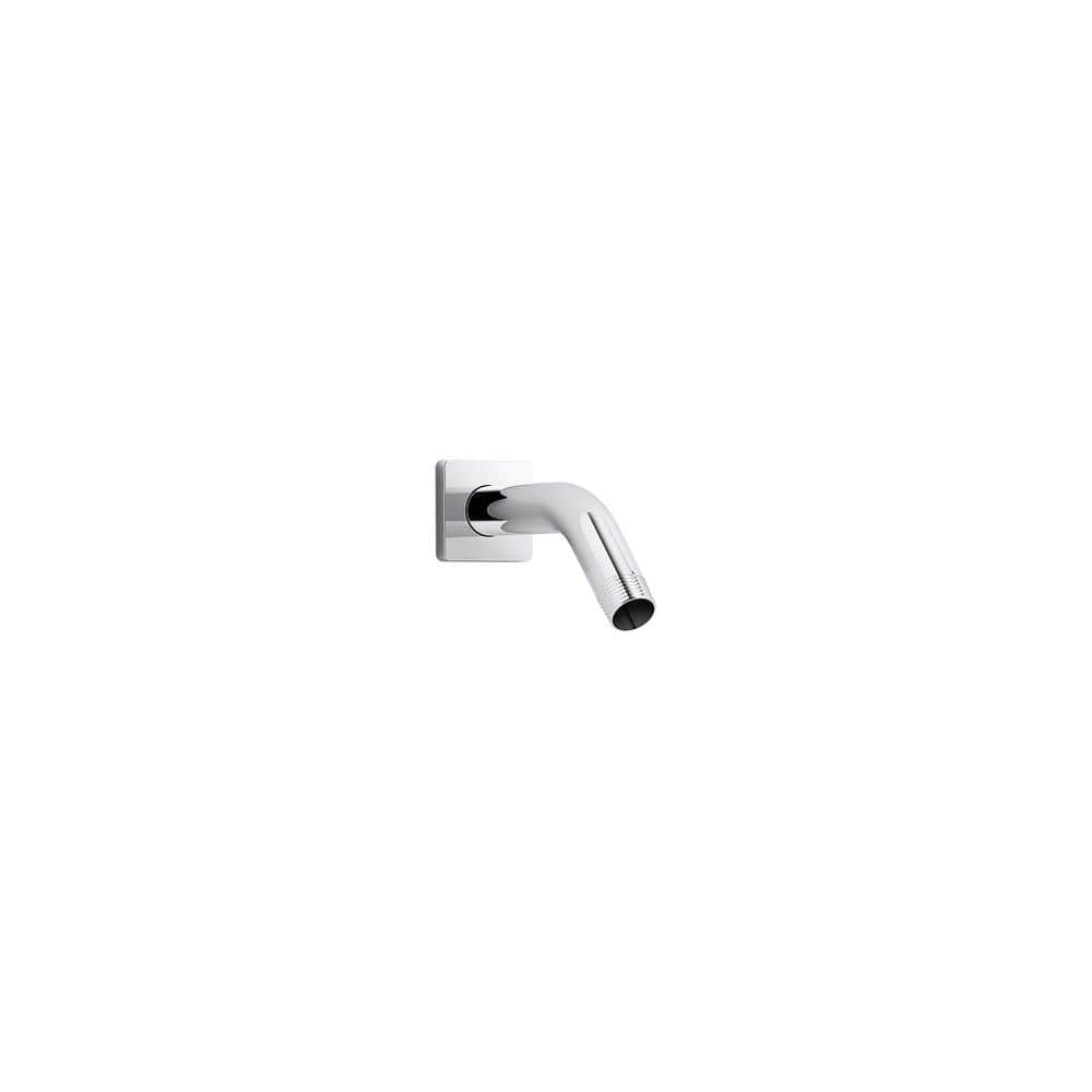Polished Chrome Modern Wall-Mounted Shower Arm