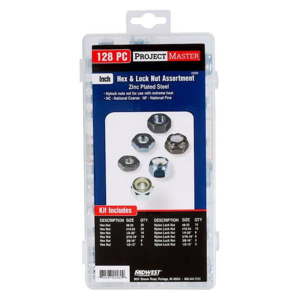 Hex and Lock Nut Assortment Kit