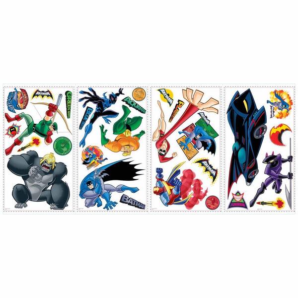 RoomMates Batman Brave and Bold Peel and Stick Wall Decals-DISCONTINUED
