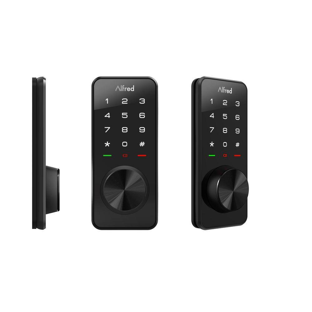Alfred Black Electronic Smart Deadbolt with Touchscreen