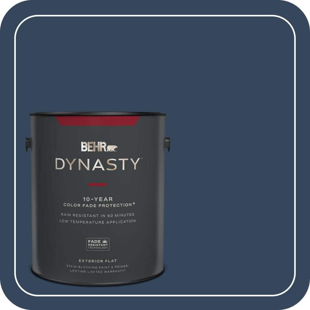 1 gal. #MQ5-54 Compass Blue Flat Exterior Stain-Blocking Paint & Primer price history on PriceWatchPro