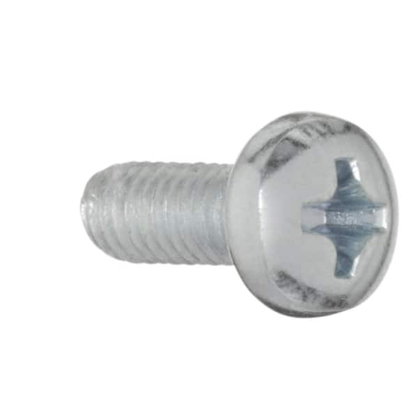 M4 x 6mm Metric Pan Head Slot Machine Screw Zinc Plated