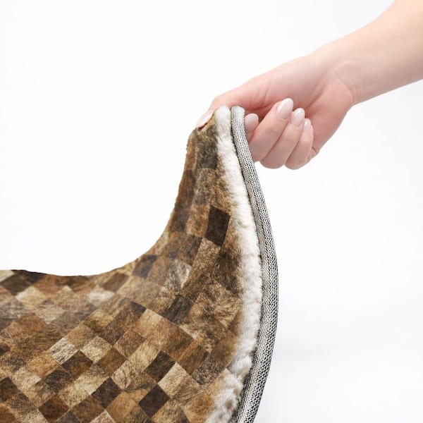Dream Shag Premium Machine Washable Abstract ADS98 Brown 3 ft. x 4 ft. Area Rug