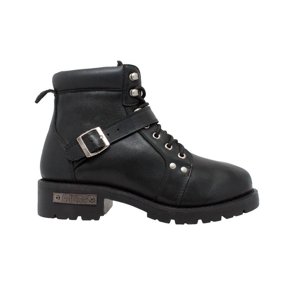 UPC 647788002088 product image for Men's Size 9.5 Black Grain Leather 6 in. Motorcycle Boots | upcitemdb.com