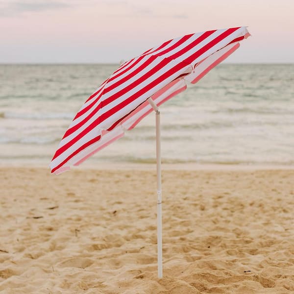 fiberglass patio umbrella Unbranded UV Resistant Fiberglass Market Umbrella Heavy Duty 9ft Round  Canopy TFL0049