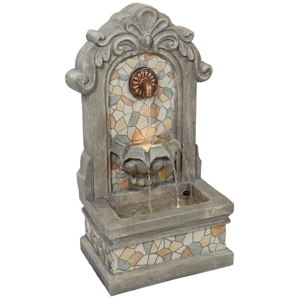 Sunnydaze Enchanting Estate Polyresin Outdoor Wall Fountain
