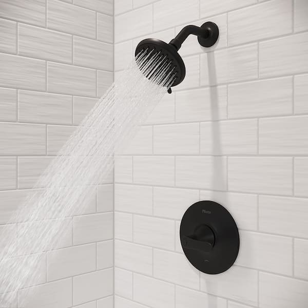 Weller 1-Handle Shower Only Trim Kit Matte Black