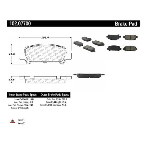 Centric Parts Disc Brake Pad Set