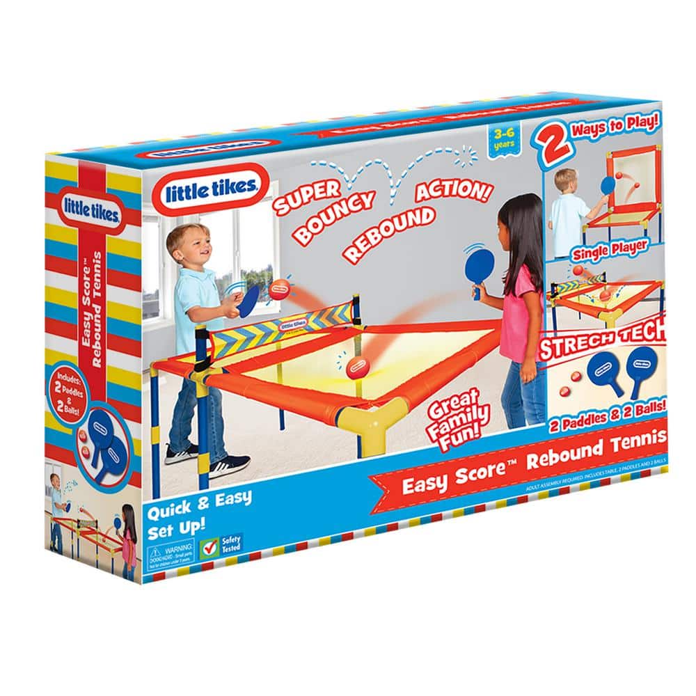 Little Tikes Easy Score Rebound Tennis Ping Pong Game with 2