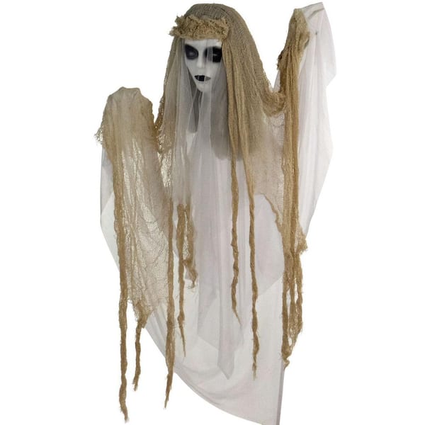 Haunted Hill Farm 47.2 in. Animatronic Ghost Bride Halloween Decoration