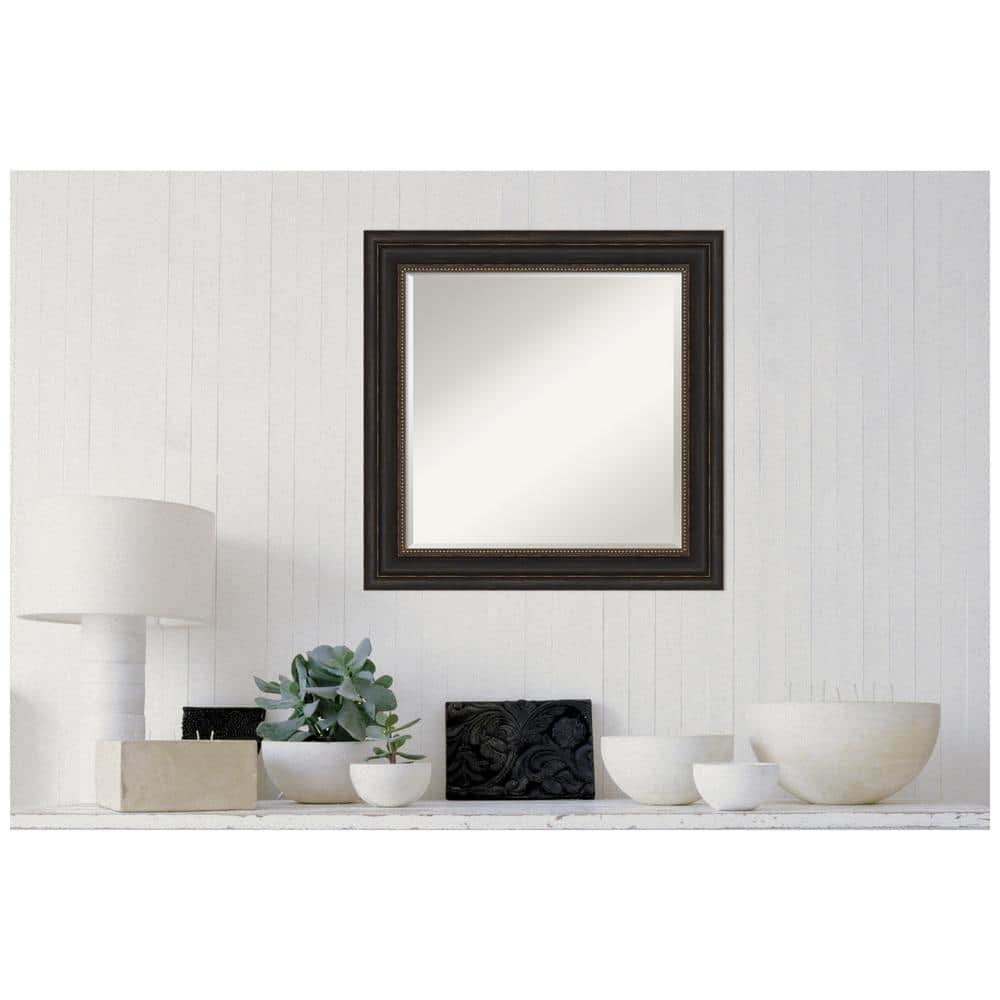 25" Bronze Polystyrene Framed Bathroom Vanity Mirror