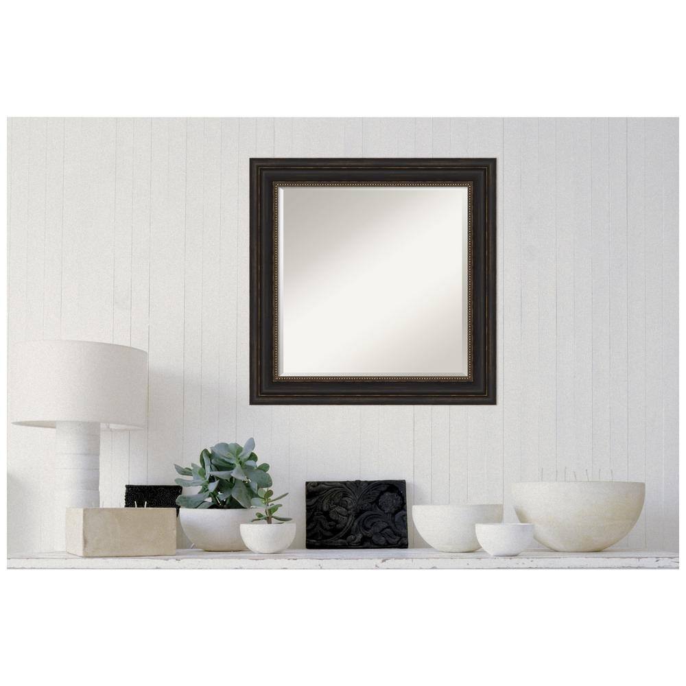 25" Bronze Polystyrene Framed Bathroom Vanity Mirror