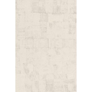Abstract Weathering Wallpaper Cream Paper Strippable Roll (Covers 57 sq. ft.)