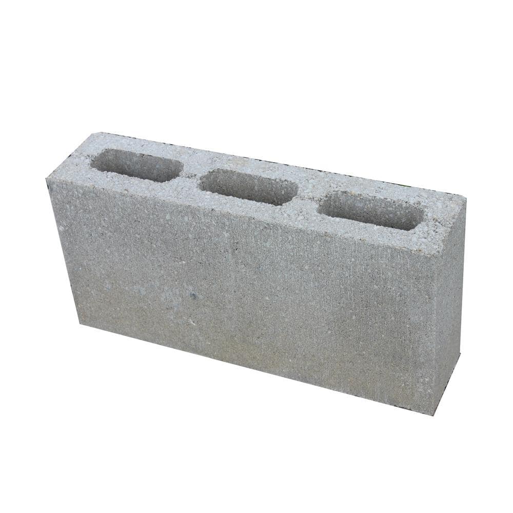 8 in. x 4 in. x 16 in. Concrete Block 3306640200 - The Home Depot