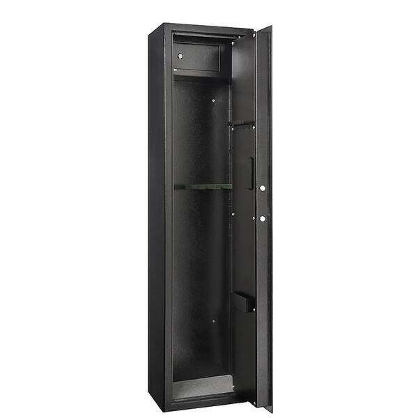 5 Rifle Eletronic Lock Steel Lockbox Firearm Cabinet Safe Gun Lockbox Storage 53 