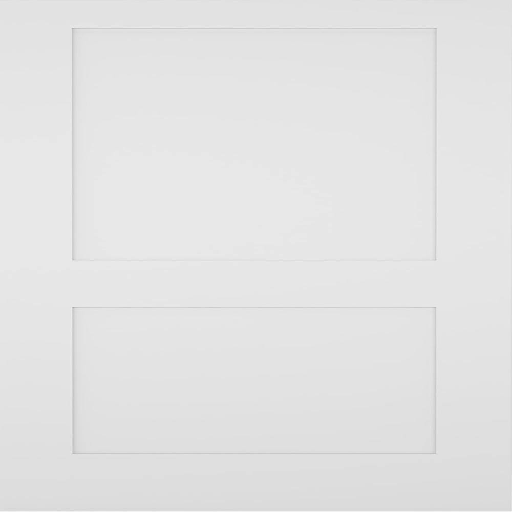 Luxer Home Design 28 in. x 80 in. White Primed 2 Panel Shaker Solid Wood Interior Door Slab (2PWPSK1382880) price history on PriceWatchPro
