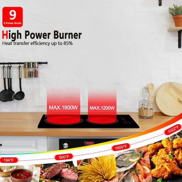 VBGK Electric Cooktop Single Burner 1800W 110v,Electric Stove Top