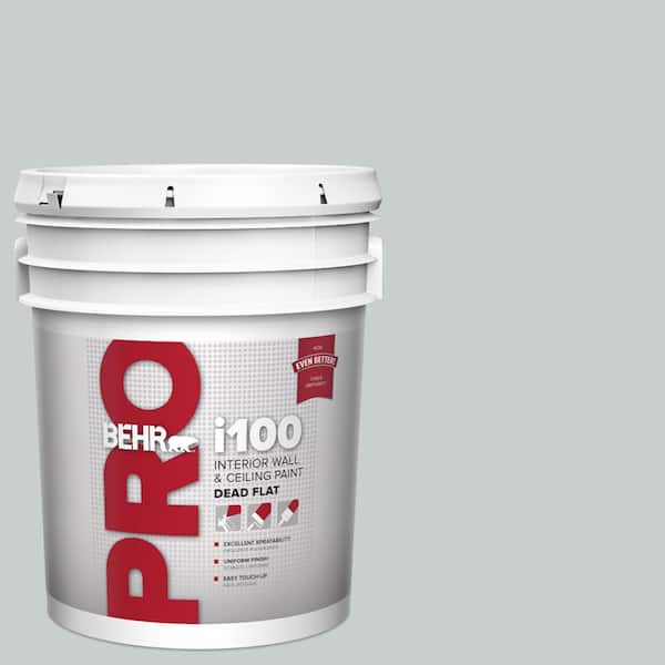 BEHR PRO 5 gal. #720E-2 Light French Gray Dead Flat Interior Paint