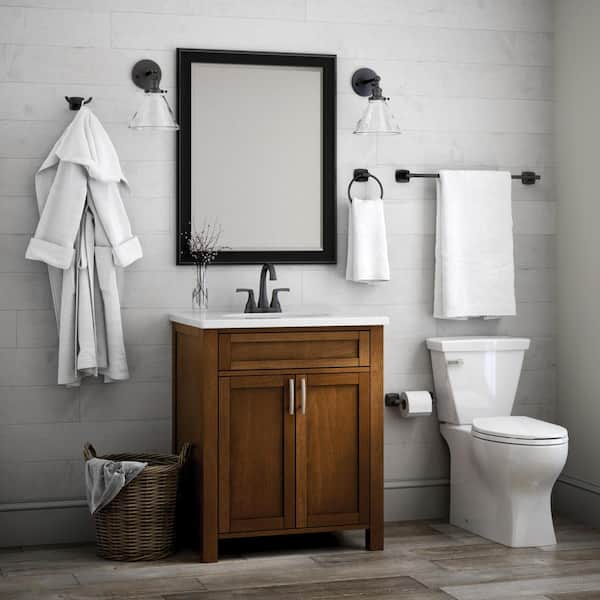 Delta Portwood 18 in. Wall Mount Towel Bar Bath Hardware Accessory Delta Portwood 18 in. Wall Mount Towel Bar Bath Hardware Accessory