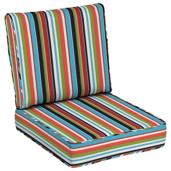 Home Decorators Collection 24 x 24 Sunbrella Carousel Confetti Outdoor Lounge Chair Cushion