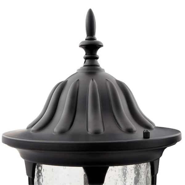 Suffolk 3-Light Textured White Outdoor Surface-Mount Post Fixture